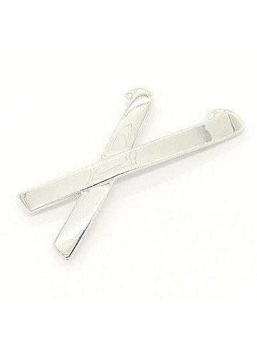 Tiffany & Co. Tiffany &amp; Co. Paloma Picasso Kiss Brooch, Sterling Silver 925 Cross, Women's Necklace Pendant Choker. (view 1)