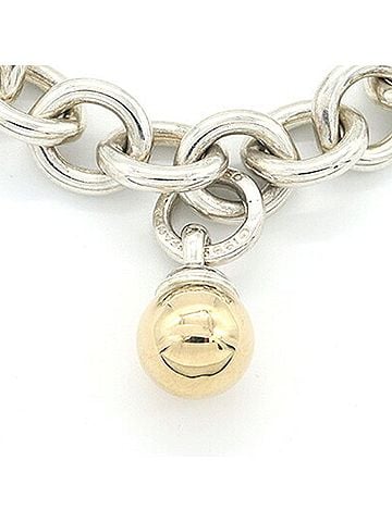 Tiffany & Co. Tiffany &amp; Co. Paul d'Ancre Bracelet, Sterling Silver 925 and Yellow Gold Combination Bangle, SV925 YG 18K 18K, Men's. (view 2)