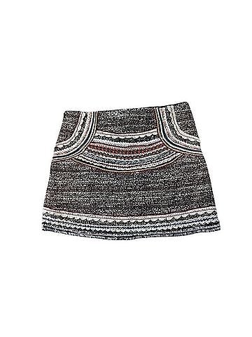 Zara Woman Embellished Tweed Mini Skirt Casual Skirt (view 1)