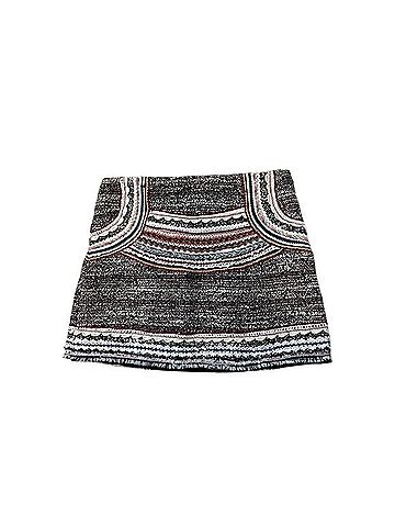 Zara Woman Embellished Tweed Mini Skirt Casual Skirt (view 2)