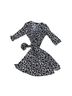 AB Studio Print Black White Casual Dress Size L - photo 1