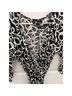 AB Studio Print Black White Casual Dress Size L - photo 4