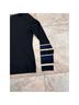 White House Black Market Stripes Black Multi Color Pullover Sweater Size M - photo 3