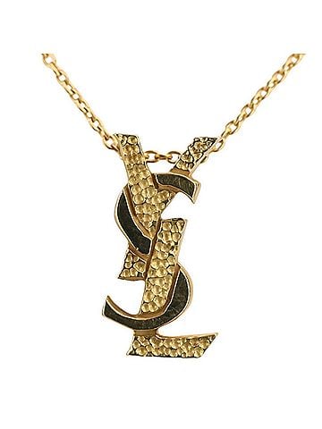 Yves Saint Laurent Yves Saint Laurent (YSL) 18K Gold Pendant Chain Necklace for Women (view 1)