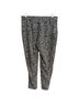 Theory 100% Silk Animal Print Black White Casual Pants Size M - photo 2
