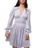 Maje 100% Polyester Bow Print Purple White Casual Dress Size S - photo 1