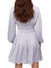 Maje 100% Polyester Bow Print Purple White Casual Dress Size S - photo 2