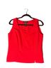 Perceptions 100% Polyester Red Sleeveless Blouse Size 8 - photo 1