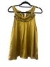 Kenar 100% Silk Solid Gold Sleeveless Blouse Size XL - photo 1