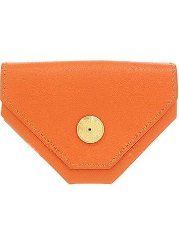Hermès Hermes Le Vingt-Quatre Veau Gulliver Orange Gold Hardware ?A Stamp (Made in 1997) Wallet/Coin Case 0070HERMES (view 1)