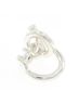 Hermès 100% Sterling Silver Silver Toned Hermes Hermès Croisette Ring One size - photo 3