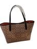 Coach Brown Black Orange Leather Tote One size - photo 2