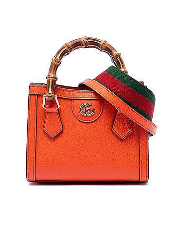 Gucci Mini Calfskin Bamboo Diana Satchel (view 1)