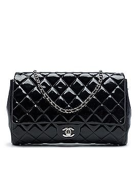 Chanel CC Quilted Patent Flap Clutch with Chain (view 1)