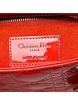 Dior Mini Patent Cannage Lady Dior (view 2)