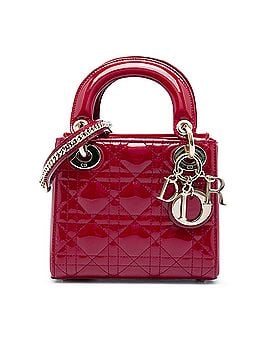 Dior Mini Patent Cannage Lady Dior (view 1)