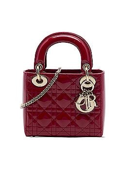 Dior Mini Patent Cannage Lady Dior (view 1)