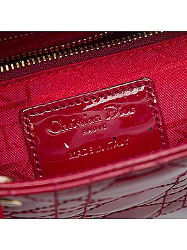 Dior Mini Patent Cannage Lady Dior (view 2)