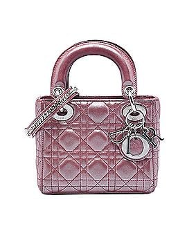 Dior Mini Iridescent Lambskin Cannage Lady Dior (view 1)