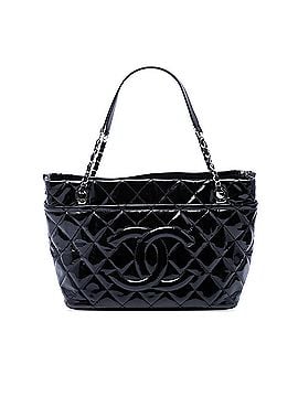 Chanel CC Quilted Patent Timeless Soft Tote (view 1)