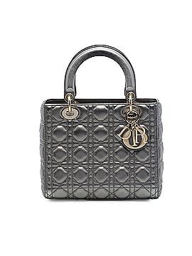Dior Medium Metallic Lambskin Cannage Lady Dior (view 1)