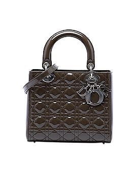 Dior Medium Patent Cannage Lady Dior (view 1)