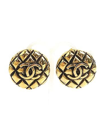 Chanel Chanel earrings, metal, gold, women's, h32348i (view 1)