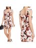 Express Floral Black Brown Ivory Cocktail Dress Size M - photo 1