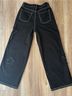 Hot Topic 100% Cotton Black Casual Pants Size 7 - photo 10
