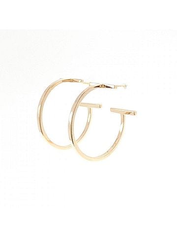 Tiffany & Co. Tiffany &amp; Co. T Wire Hoop Medium Earrings (view 2)