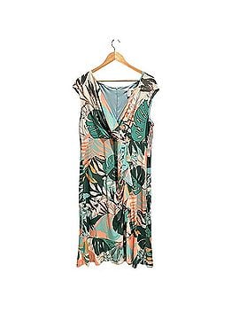 London Times Side Ruched Ruffle Cascade Dress Cocktail Dress (view 1)