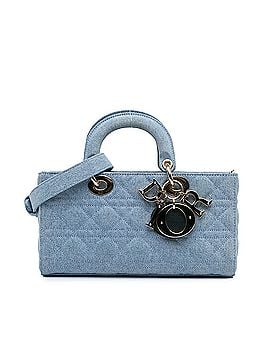 Dior Medium Denim Cannage Lady D Joy (view 1)