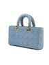 Dior 100% Denim Blue Medium Denim Cannage Lady D Joy One size - photo 3
