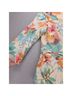 Coldwater Creek 53% Linen 47% Cotton 83% Polyester 17% Cotton 100% Rayon Floral Multi Color Blazer Size 10 - photo 8