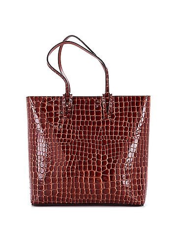 Christian Louboutin Cabata North South Zipped Tote Crocodile Embossed Leather (view 1)