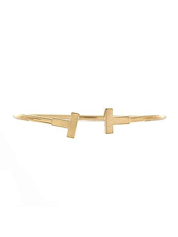 Tiffany & Co. T Wire Bracelet 18K Yellow Gold (view 1)