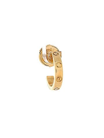 Cartier Love Hoop Earrings 18K Yellow Gold Small (view 2)