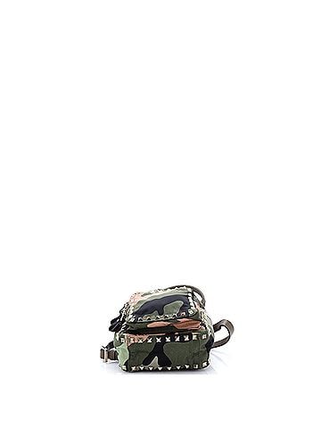 Valentino Garavani Rockstud Backpack Camo Leather and Canvas Mini (view 2)