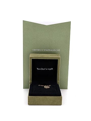 Van Cleef & Arpels Sweet Alhambra Butterfly Pendant Necklace 18K Yellow Gold and Mother of Pearl (view 2)