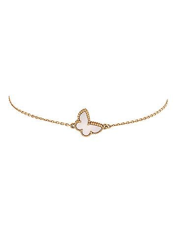 Van Cleef & Arpels Sweet Alhambra Butterfly Bracelet 18K Yellow Gold and Mother of Pearl (view 1)