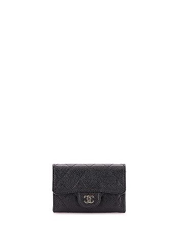 Chanel Classic Flap Card Holder Quilted Caviar (view 1)
