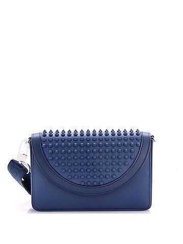 Christian Louboutin Explorafunk Wallet On Chain Spiked Leather (view 1)