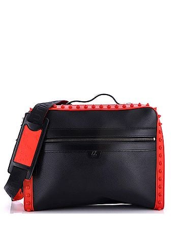 Christian Louboutin Loubitown Messenger Bag Spiked Leather Large (view 1)