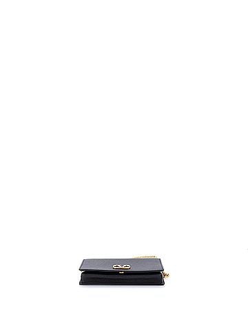 Valentino Garavani VLogo Signature Wallet on Chain Leather (view 2)