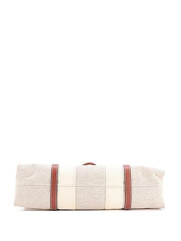 Chloé Woody Tote Canvas with Leather Large (view 2)