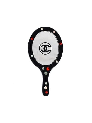 Chanel CC Mirror Brooch Crystal Embellished Tortoiseshell (view 1)