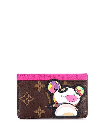 Louis Vuitton x Takashi Murakami Card Holder Limited Edition Monogram Panda (view 1)