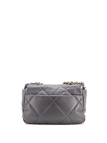 Chanel 19 Flap Bag Quilted Stitched Lambskin Medium (view 2)