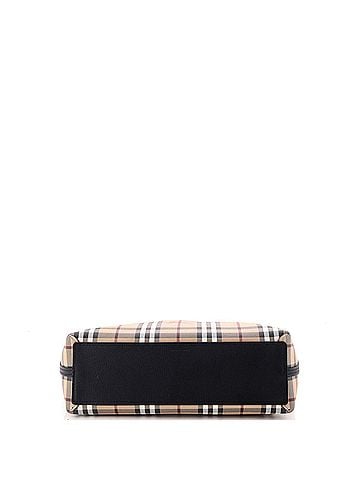 Burberry Reversible Tote Haymarket Coated Canvas and Leather Small (view 2)