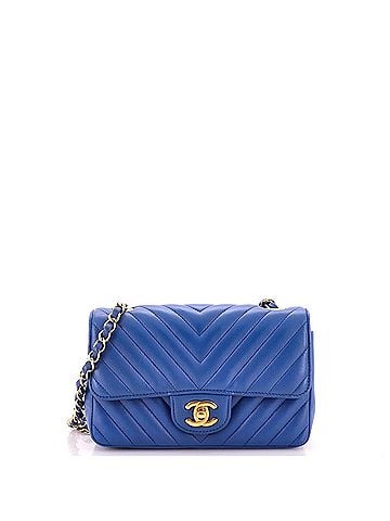 Chanel Classic Single Flap Bag Chevron Lambskin Mini (view 1)